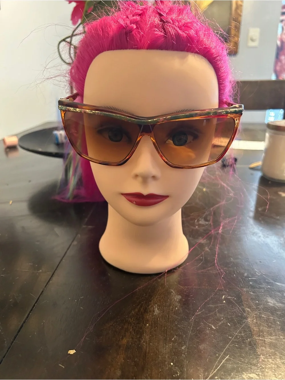 Tortoiseshell Cat-Eye Sunglasses - Amber Lenses